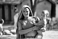 Rajasthani mother and child