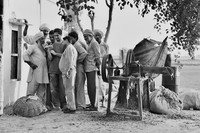 Movie screening at a farm in Punjab